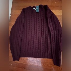 maroon sweater hollister NEW WITH TAGS
